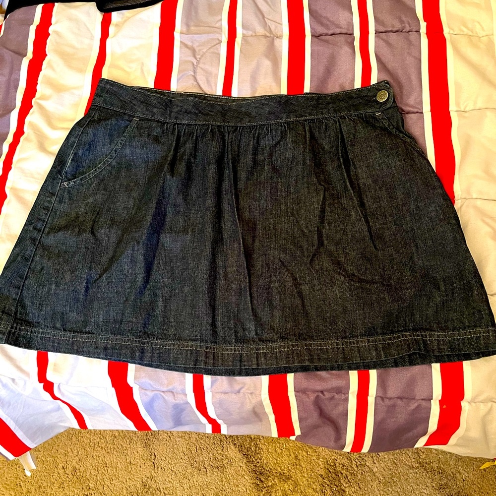 Denim mini skirt size 12 old navy